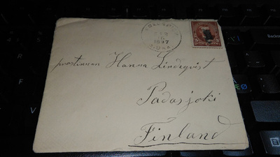 Usa - Padasjoki kuori 1897 tuloleima 26/11