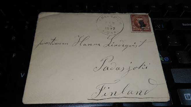 Usa - Padasjoki kuori 1897 tuloleima 26/11