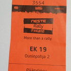 Neste Rally Finland,tarrat,lasinalunen ja pääsylippu - pikkukuva 2