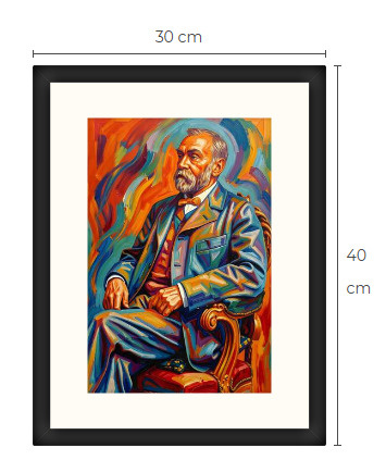 Uusi Alfred Nobel art print 30 cm x 40 cm