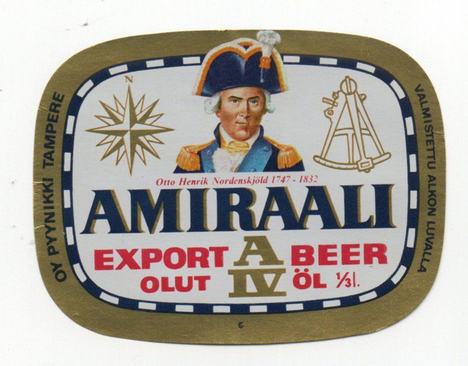 OY PYYNIKKI TAMPERE AMIRAALI AIV Olut etiketti