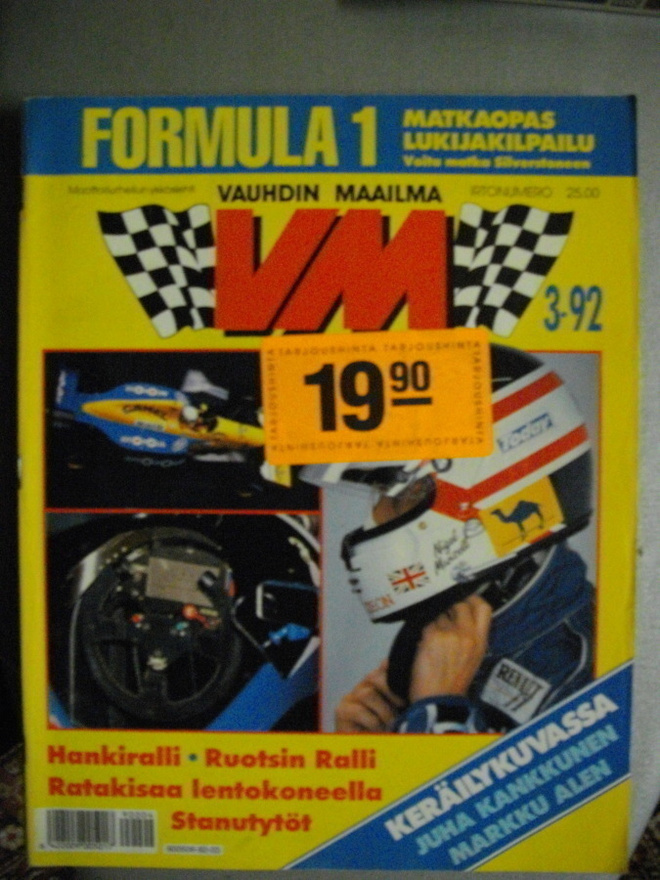Vauhdin Maailma Nro 3/1992 (14.3)