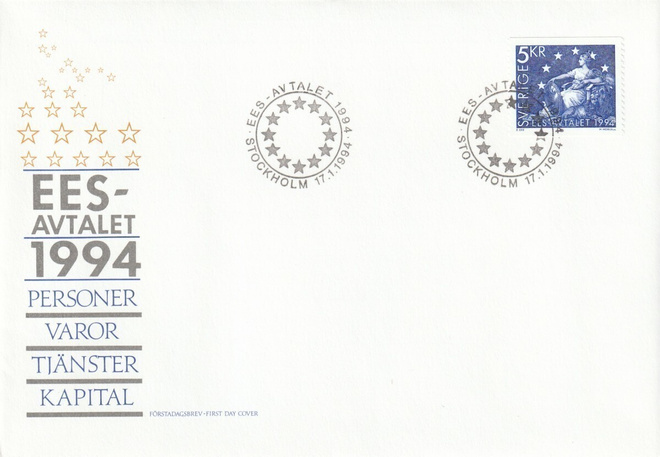 RUOTSI - 1994 Fa 1828 FDC KUORI