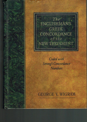 Greek Concordance of the New Testament + Lexicon Greek-Engl.
