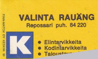 Reposaari, Valinta Rauäng   b584