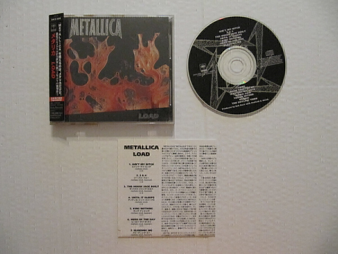 Metallica Load. Japanilainen CD. OBI. Sana-arkki.