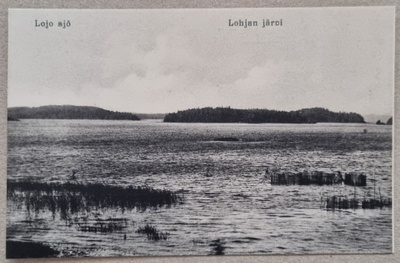 Lohjan järvi postikortti+negatiivi