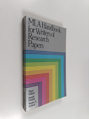 Joseph Gibaldi : MLA handbook for writers of research papers