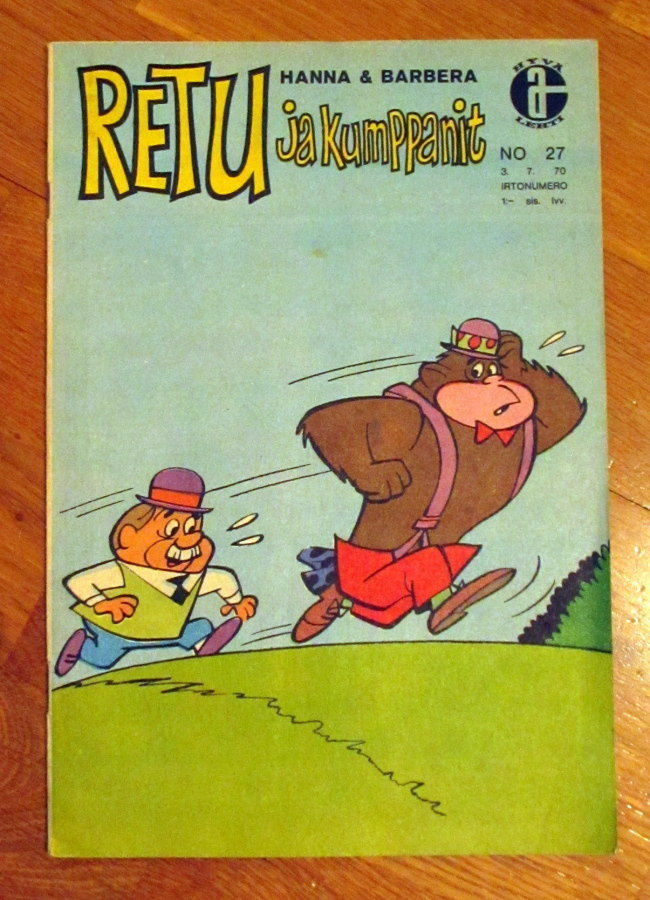 Retu ja kumppanit 1970 keräilykuvassa Timo Nummelin TPS