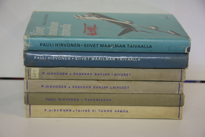 Pauli Hirvonen -kirjat. alk. 3,90e / kpl. Ilmasotahistoria.
