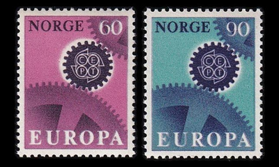 Norja 555-6 ** Europa (1967)