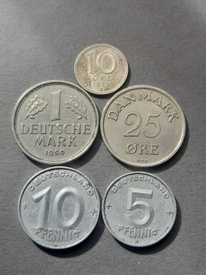 1950 kolikkosetti, 5kpl