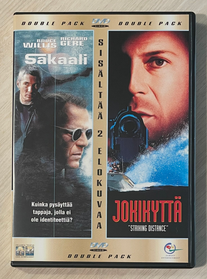 Jokikyttä (1993) & Sakaali (1997) 2DVD Bruce Willis