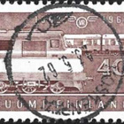1962 Rautatie 100 vuotta 40 mk leimattu LaPe 545 - pikkukuva 1