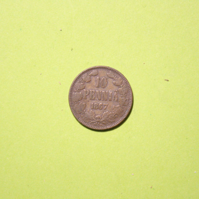 10 Penniä 1867