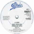 BAD ENGLISH :: PRICE OF LOVE/THE RESTLES ONES :: VINYYLI 7" - pikkukuva 3