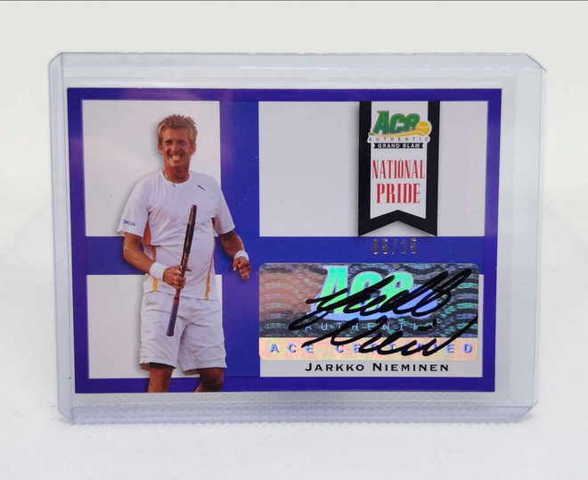 2011 Ace Authentic National Pride Jarkko Nieminen /25