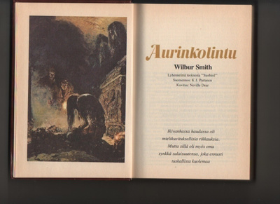 Smith, Wilbur: Aurinkolintu, Valitut kirjavaliot 1982, K3