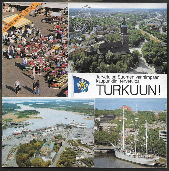 Turku - matkailuesite / kartta 1990