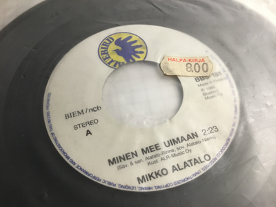 Mikko Alatalo Minen mee uimaan single 1988