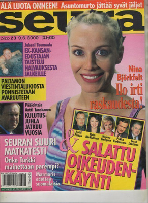 Seura n:o 23 2000 Nina. Paltamo. Hannu. Kirsi. Kumpula.