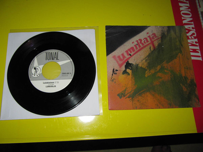 Lumiraja 7" Laiskiainen/Käy kansa,Ps v.1988 MINT-/VG+