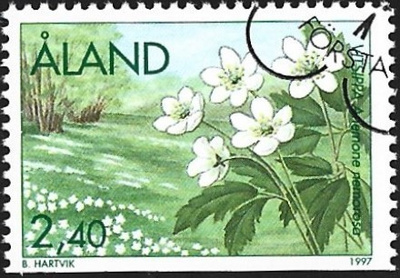 Åland 1994 ÅV 5 Kevätkukkia EP leima LaPe 122