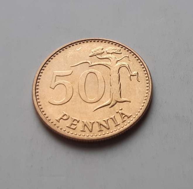50 penniä, UNC, v. 1978