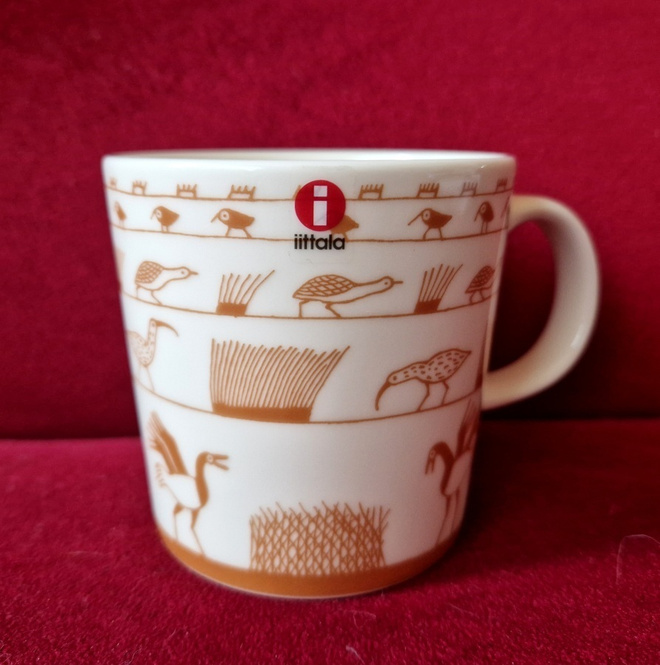 Arabia Iittala OTC Muki 0.3 l Linnut Ruskea .UUSI