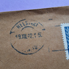 Vanha postilähetyskuori joulumerkillä - pikkukuva 3