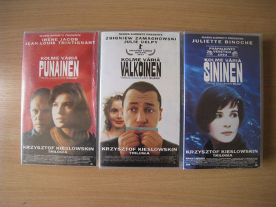 kolme väriä:sininen,punainen,valkoinen (vhs)