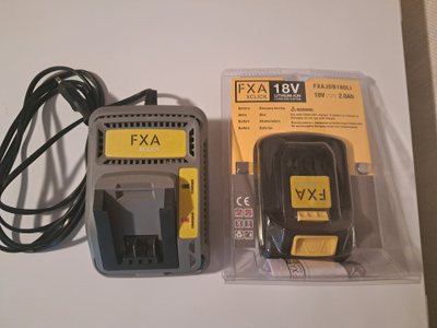 FXA 18V XCLICK -akku + laturi