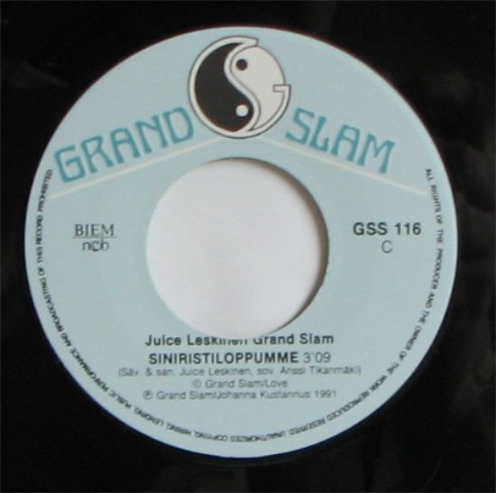 Single: Juice Leskinen Grand Slam - Siniristiloppumme / ...