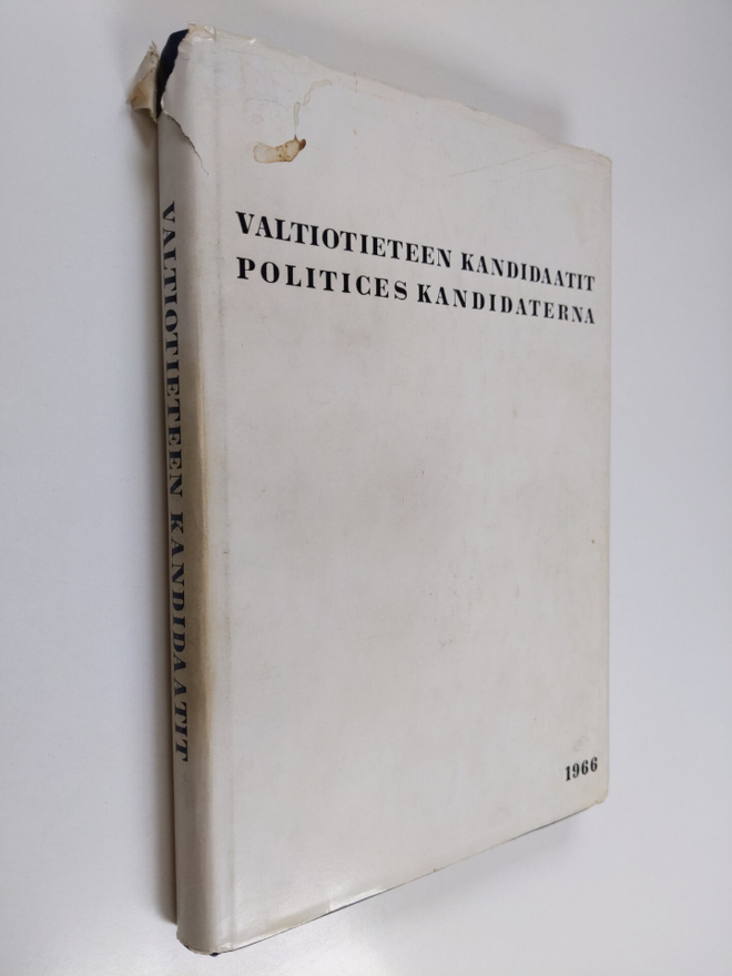Valtiotieteen kandidaatit = Politices kandidaterna : 1966