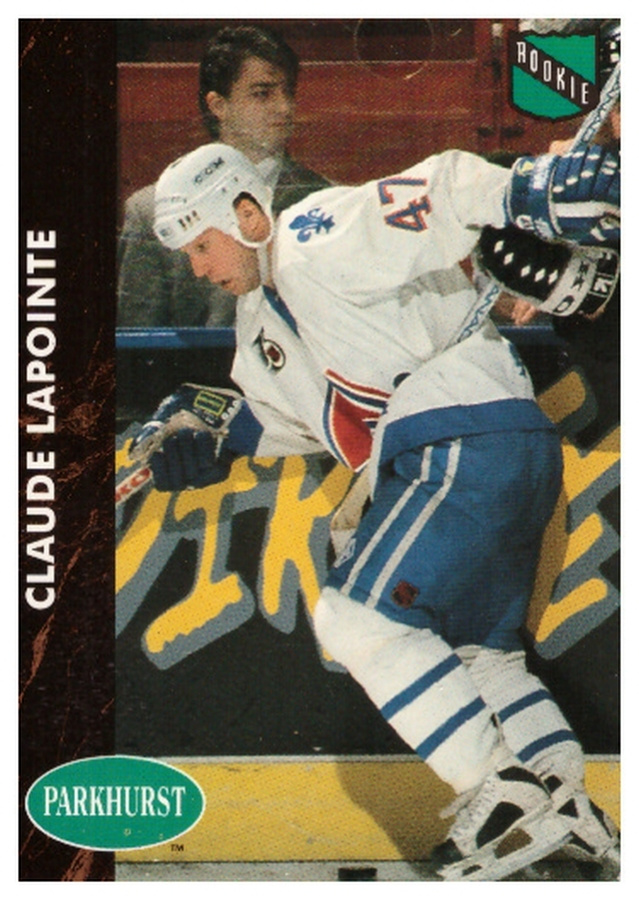 Legenda CLAUDE LaPOINTE Nordiques 1992 Parkhurst #370