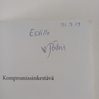 Pälvi Puro : Kompromissinkestävä (signeerattu, tekijän om... - pikkukuva 3