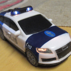 Audi poliisiauton pienoismalli valot ja hälyt toimii - pikkukuva 1