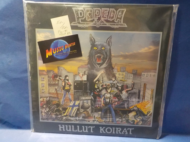 POPEDA - HULLUT KOIRAT EX-/EX- LP