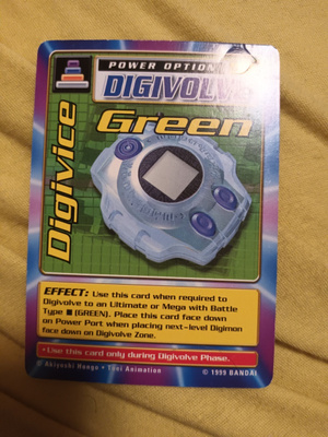 Digivice Green Bo-97 1999 bandai digimon card