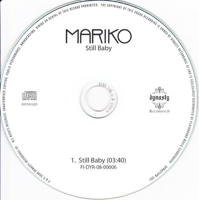 Mariko • Still Baby PROMO CDr-Single
