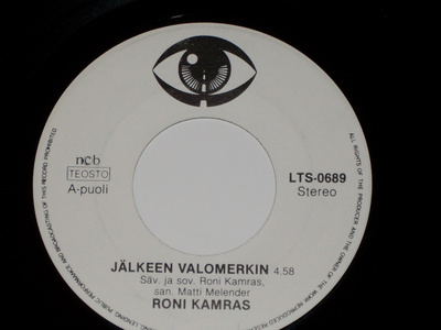 7" RONI KAMRAS - Jälkeen Valomerkin - single 1989 EX-