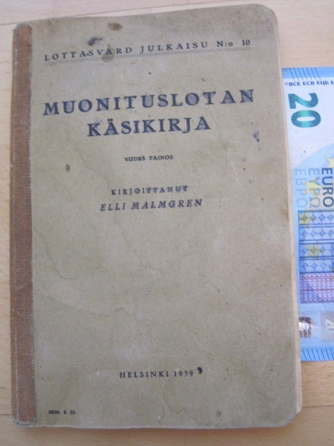 VANHA Käsikirja Lotta Svärd Muonituslotta 1939