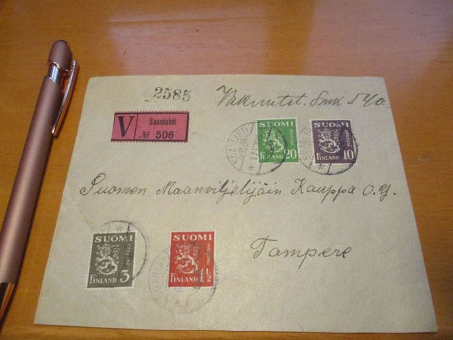 1936 Soanlahti V kuori etulehti