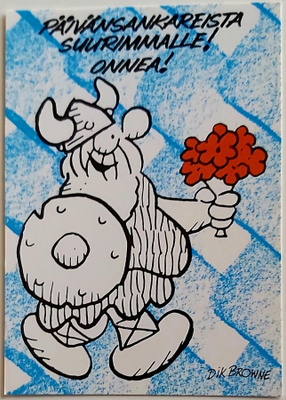 Päivänsankareista suurimmalle! -KULKEMATON ONNITTELUKORTTI