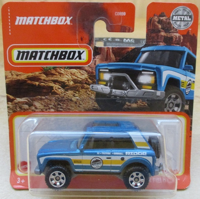 MBX Field Car 4x4 Short Wagon 3 door Blue Matchbox 1:64