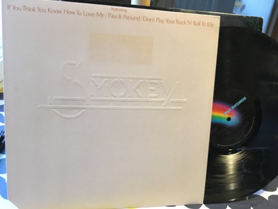 Smokey varhainen jenkki kokooma lp 1975 embossed MCA 