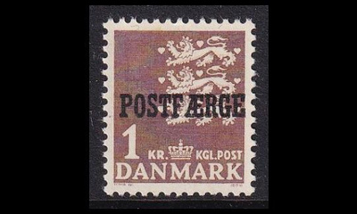 Tanska PF_34_I ** Vaakuna 1 Kr serif (1949)