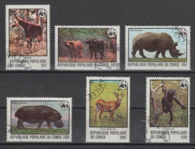 (S0482) CONGO (BRAZZAVILLE), 1978 (WWF. Endangered Animals)