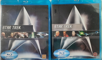 STAR TREK NEMESIS + GENERATIONS  BLU-RAY UUSI