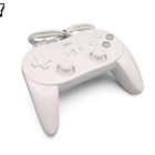 Aito Nintendo Wii Classic Pro -ohjain | Valkoinen - pikkukuva 1